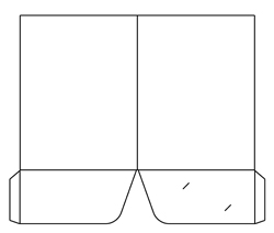 Standard 2-Pocket Folder with Rounded Pockets