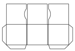 Tri-Fold Double CD Mailer, Rounded Disc Inserts